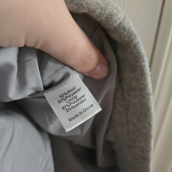 Tuckernuck Grey Wool Blend Full Zip Huntington Poncho Jacket Size OS - Picture 16 of 16